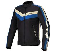 Alpinestars T-Dyno WR Water Resistant Motorcycle Jacket Black Blue Ecru