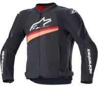 Alpinestars T-GP Plus R V4 Airflow perforated Motorcycle Textile Jacket, black/neon red, size M
