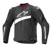 Alpinestars T-GP Plus R V4 Airflow perforated Motorcycle Textile Jacket, black-white, size XL for Men
