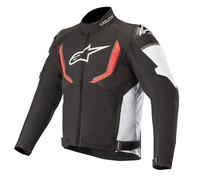 Alpinestars T-GP R v2 Waterproof Motorcycle Textile Jacket, black-white-red, size S