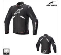 Alpinestars T-GP R V3 Drystar waterproof Motorcycle Textile Jacket, black-white, size XL