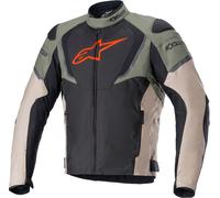 Alpinestars T-Jaws V3 Waterproof Motorcycle Textile Jacket, black/olive, size S