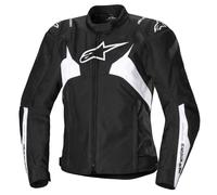 Alpinestars T Jaws V4 Ladies Motorcycle Waterproof Textile Jacket Black / White