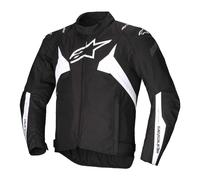 Alpinestars T-Jaws V4 waterproof Motorcycle Textile Jacket, black-white, size 4XL for Men