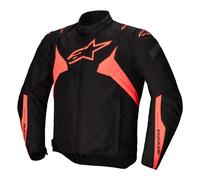 Alpinestars T-Jaws V4 waterproof Motorcycle Textile Jacket, black-red, size 2XL for Men