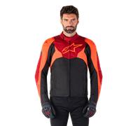 Alpinestars T-Jaws V4 waterproof Motorcycle Textile Jacket, black-red, size M for Men
