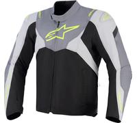 Alpinestars T-Jaws V4 waterproof Motorcycle Textile Jacket, black-grey, size 3XL for Men
