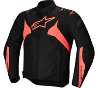 Alpinestars T-Jaws V4 waterproof Motorcycle Textile Jacket, black/neon red, size XL