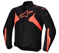 Alpinestars T-Jaws V4 waterproof Motorcycle Textile Jacket, black-red, size L for Men
