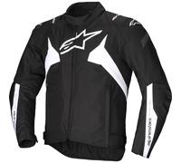 Alpinestars T-Jaws V4 waterproof Motorcycle Textile Jacket, black-white, size S for Men