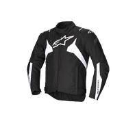Alpinestars T-Jaws V4 waterproof Motorcycle Textile Jacket, black-white, size XL for Men