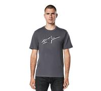 Alpinestars T-shirt Mens Short Sleeved Cotton Ageless Shadow CSF Charcoal Black
