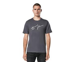 Alpinestars T-shirt Mens Short Sleeved Cotton Ageless Shadow CSF Charcoal Black