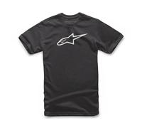 Alpinestars T-shirt Short Sleeved Mens Cotton Ageless Classic Black White