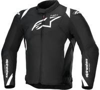 Alpinestars T-SP 1 V2 waterproof Motorcycle Textile Jacket, black-white, size 4XL for Men