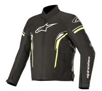 Alpinestars T-SP-1 waterproof Motorcycle Textile Jacket, black-white-yellow, size M for Men