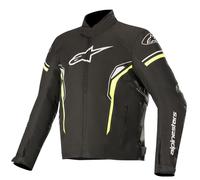Alpinestars T-SP-1 Waterproof Motorcycle Textile Jacket, black-white-yellow, size XL