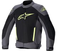 Alpinestars T-SP X Superair Motorcycle Textile Jacket, black-grey-yellow, size 4XL for Men