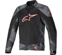 Alpinestars T-SP X Superair Textile Jacket Motorbike Grey Camo / Red Fluo