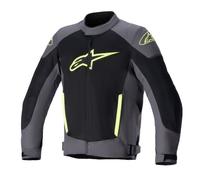 Alpinestars T SP X Superair Vented Motorcycle Jacket Tar Grey Black Yellow Fluo