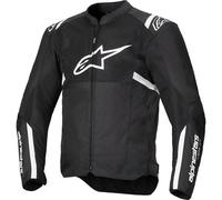 Alpinestars T-SPS Air V2 Textile Motorcycle Summer Jacket - Black / White