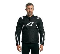 Alpinestars T-SPS V2 waterproof motorcycle textile jacket, black/white, size XL