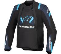 Alpinestars T-Stunt Air Motorcycle Textile Jacket - Black/Dark Blue/Blithe Blue