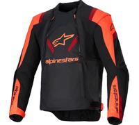 Alpinestars T-Stunt Air Motorcycle Textile Jacket, black/neon red, size 4XL