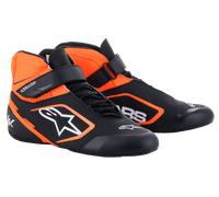 Alpinestars Tech-1 K V2 Shoes Black Orange Fluo White, Size: 8