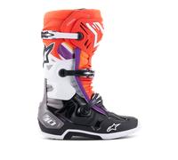 Alpinestars Tech 10 Boots Black Red Fluo Orange Fluo Wht, Size: 11
