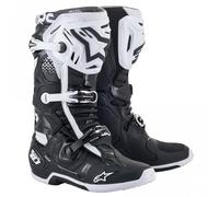 Alpinestars Tech 10 DHCP Ten MX Motocross Boots (Black, White)