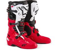 Alpinestars Tech 10 Enduro Motocross Boots, black-white-red, size 48 for Men