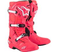 Alpinestars Tech 10 Limited Edition Moto Motocross MX Boots Diva Pink / White