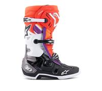 Alpinestars Tech 10 Boots Black Red Fluo Orange Fluo Wht