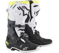 Alpinestars Tech-10 Motocross Boots, black-white-yellow, size 47 for Men