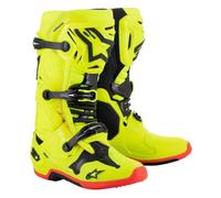Alpinestars Tech 10 Motocross Boots YELLOW FLUO BLACK RED FLUO Adults