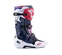 Alpinestars Tech 10 Supervented Boots Night Navy White Rainbow, Size: 7