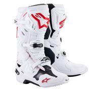 Alpinestars Tech 10 Supervented Boots White Black Red