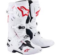 Alpinestars Tech 10 Supervented Motocross Boots, white/red, size 12 (47)