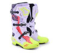 Alpinestars Tech 10 Supervented MX Boots Puple Yellow Fluo Diva Pink Adult