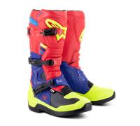 Alpinestars Tech 3 MX Boots Bright Red/Dark Blue/Yellow Fluo39 Bright Red,Dark Blue,Yellow Fluo