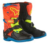 Alpinestars Tech 3S Kids Moto Motocross MX Boots Orange/Blue/Fluo Yellow