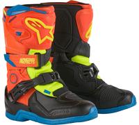 Alpinestars Tech 3S Kids Motocross Boots, blue-yellow-orange, size 29