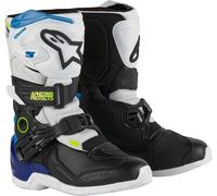 Alpinestars Tech 3S Kids Motocross Boots, white/black/blue, size 33