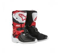 Alpinestars Tech 3S Kids MX Boots White Black Bright Red Motocross Off-Road Quad