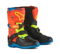 Alpinestars Tech 3S MX Boots Youth Orange Fluo/Enamel/Blue/Yellow Fluo28 Orange Fluo,Enamel,Blue,Yellow Fluo