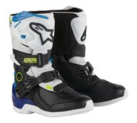 Alpinestars Tech 3S Kids Motocross Boots, black-white-blue, size 33