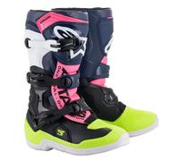 ALPINESTARS TECH 3S YOUTH BOOTS BLACK BLUE PINK FLUO KIDS JUNIOR MOTOCROSS CHEAP