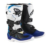Alpinestars Tech 3s YOUTH Motocross Boots White/Black/Enamel Blue