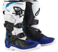 Alpinestars Tech 3S Youth Motocross Off-Road MX Boots White / Black / Blue
